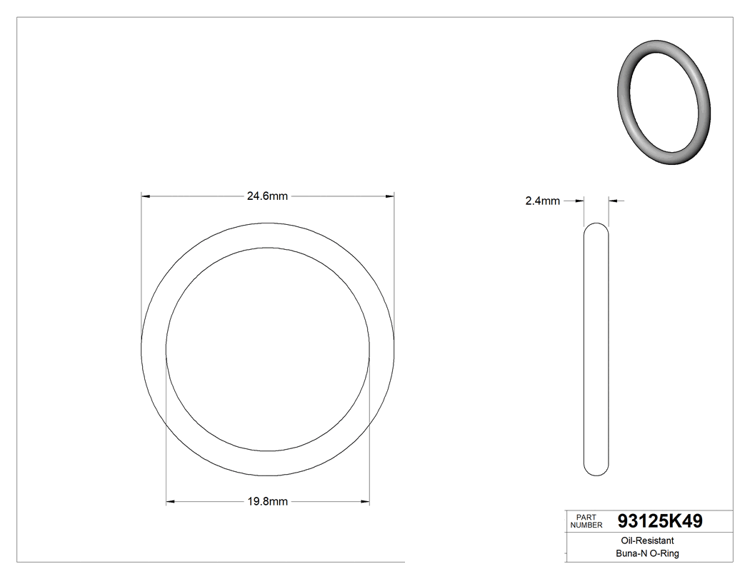 Technical drawing - 93125K49